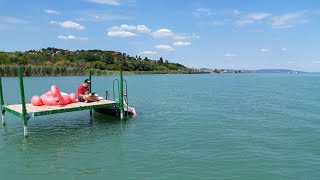 Hungary Balaton 2/3  (Tihany, Zamárdi, Autobahnbrücke), 4K footage DJI Mini 3 Pro