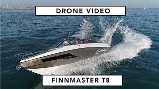 Drone video of this Finnmaster T8 - A fantastic, sporty and solidly built boat! Watch her fly along!