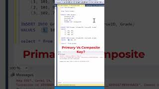 #SQL Primary Key vs Composite Key Difference. #datascience #programming #coding