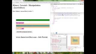 INSERTAFTER METHOD JQUERY DEMO