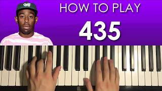 HOW TO PLAY - Tyler The Creator - 435 (Piano Tutorial Lesson)