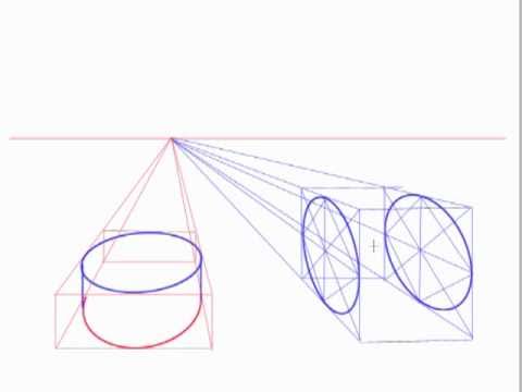 Creating Ellipses And Cylinders In Perspective - YouTube