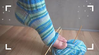 So perfekt! Knit socks toes like German grandma | Ribbon sock toe 2.0 | en subtitles