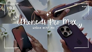 iPhone 16 Pro Max Unboxing \u0026 Setup | ASMR Edition (No Music, Pure Sounds!)