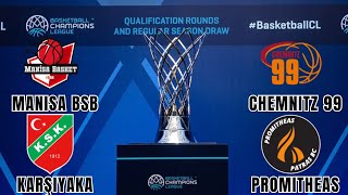 🔴LIVE: Manisa BSB vs BV Chemnitz 99 \u0026 Karşıyaka vs Promitheas Patras Live Scores | Champions League