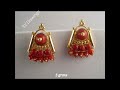 coral earrings designs with weight red beads earrings designs gold stud earrings @svdrawings