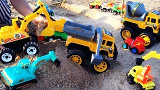 รีวิวของเล่น แม็คโครตักดิน รถดั้ม รถปูน แมคโครใหญ่ตักดิน Excavator Toy Review