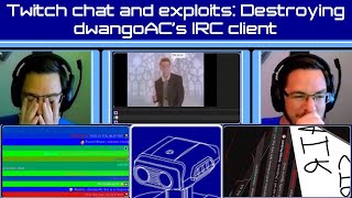 This is why you sanitize user input: Chat hacked live by XSS/HTML code injection, hilarity ensues