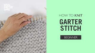 How to knit: Garter Stitch