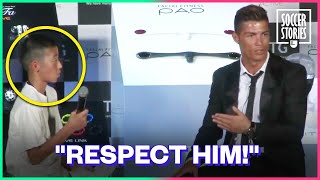 Cristiano Ronaldo's Admirable Reaction To A Japanese Kid Who Was Being Made Fun Of