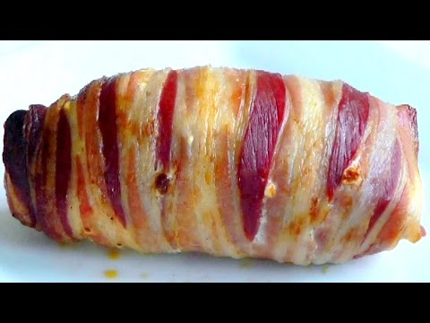 BACON WRAPPED CHICKEN Stuffed with Cheese How to cook recipe BACON WRAPPED CHICKEN Stuffed with Cheese How to cook recipe