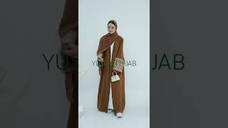 Keffiyeh Open Front Abaya