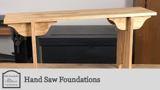 How to Build a Shaker Bench with Hand Tools - Assembly - Hand Saw Foundations