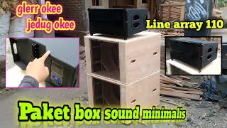 PAKET BOX SOUND MINIMALIS TAPI BISA HOREG !! PAKAI BOX INI