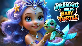 Mermaid Helps Baby Turtle 🧜‍♀️ | English Moral Stories | Bedtime Stories