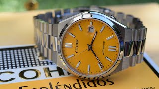 Citizen Tsuyosa ref. NJ0150-81Z Unboxing | Yellow dial watch | horloge