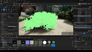 [実験] UE5: テクスチャペイント機能を利用した剪定シミュレーション