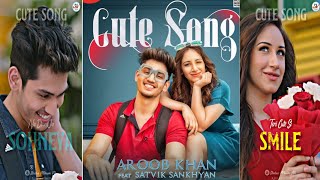 CUTE SONG Full Screen Status|Teri Cute Si Smile🥰 |Aroob Khan,Satvik Sankhayan|Punjabi| StatusAlbumAk