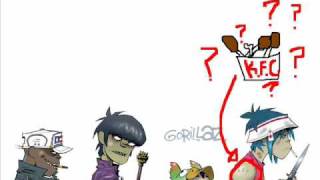 murdoc and 2-d chickenslap