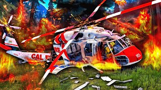 We CRASHED a Fire Helicopter in a Wildfire… and Barely Made It Out!