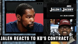Jalen Rose reacts to Kevin Durant's contract extension with the Nets | Jalen and Jacoby