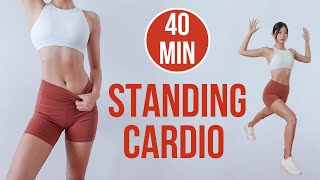 40 min Standing Cardio to Lose Weight for Beginners (No Jumping) ~ Emi
