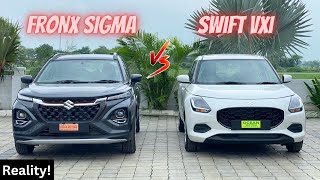 आख़िर आपको FRONX लेनी चाहिए या SWIFT देखिए इस वीडियो में !! Fronx Vs Swift Comparison🔥