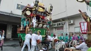 本石区・仲町区の八木橋デパート裏の2町の叩き合い！　関東一の祇園　熊谷うちわ祭2016　最終日　00267