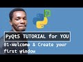 PyQt5 Tutorial #1 - Welcome & Create your first window