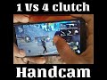 1 VS 4 Clutch 😱Handcam⚡para SAMSUNG A3,A5,A6,A7,J2,J5,J7,S5,S6,S7 #shorts #freefire #handcam