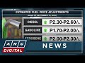 DOE says oil price hikes could last until year-end; Price hike now on 11th straight week | ANC