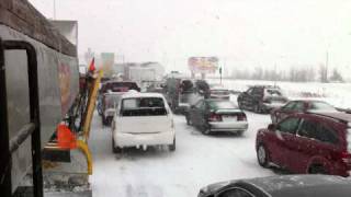 Autoroute 20 fermée : Mots du déneigeur