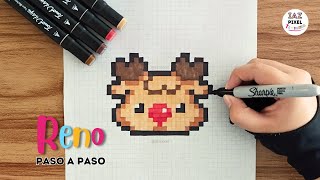 Como pintar un RENO KAWAII en PIXEL ART – Tutorial paso a paso