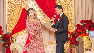 Pakistani Groom's romantic vows to his Indian Bride | Reza & Puja | Indian & Pakistani Wedding