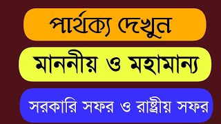 মাননীয় ও মহামান্য এর মধ্যে পার্থক্য কী।।রাষ্ট্রীয় ও সরকারি সফরের মধ্যে পার্থক্য কী।।M Job Academy.