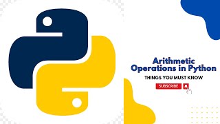 Basic Arithmetic Operations in Python | Basics Python Concepts#addition #subtraction#multiply#divide