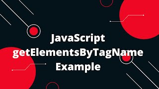 JavaScript Tutorial in Hindi #57 JavaScript getElementsByTagName Example