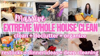 MASSIVE GET IT ALL DONE EXTREME CLEAN DECLUTTER ORGANIZE WITH ME! WHOLE HOUSE CLEANING MARATHON!