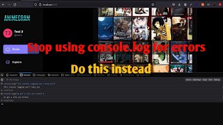 The best way to debug errors in javascript, react || Stop using console.log for errors