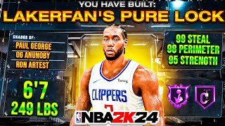 I MADE LAKERFAN’S 6'7 PURE LOCKDOWN BUILD IN NBA 2K24 ... HERES MY HONEST REVIEW