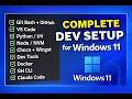 Complete Windows 11 Dev Setup: Git, Python, NodeJS, Docker, VS Code