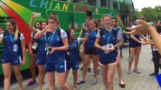 29th Summer Universiade Taipei 2017 | Argentina team dance before the match