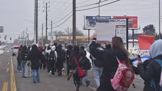 Southport High School students suspended after ICE protest