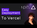 How To Deploy a NextJS App To Vercel (EASY AND QUICK!!!)