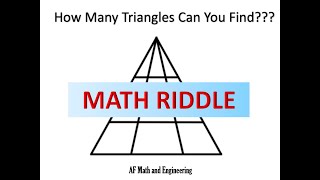 How Many Triangles Can You Find?? Geometry Riddle Winter Edition