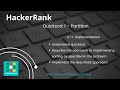 HackerRank: Quicksort 1   Partition