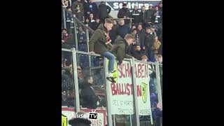 Schalke gegen Leipzig - Randale