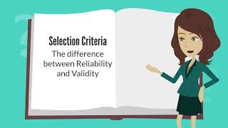 HR - Reliability and Validity in the Selection Tools