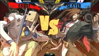 GGXrdR @ KSB 2016 - Karisuma (Faust) vs Eternal (Slayer); Kazunoko (Sol) vs Lox; Bashou vs Hambur