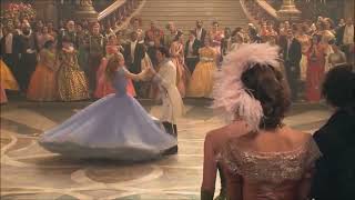 Lily James dancing at the ball behind the scenes - Cinderella (2015)